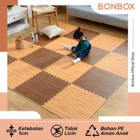 Gambar BONBOX Matras Printed Motif Kayu Bahan PE Aman BMP20 Cokelat Kuning - Cokelat dari Bonbox Home Living undefined 1 Tokopedia
