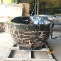 Gambar Bath tub/bak mandi berendam batu fosil kayu petrified wood rakit lem dari Fendy marmer undefined 5 Tokopedia