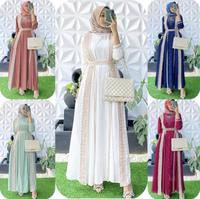 Gambar Gamis Kaftan Ceruty Modern - Dress Lebaran -Dres Kaftan Muslim Terbaru - Milo, M dari Etc Collection undefined 3 Tokopedia