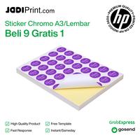 Gambar Cetak Sticker Chromo A3 + Cutting (HP Indigo) - Kiss Cut, Glossy dari Jadiprint undefined 1 Tokopedia