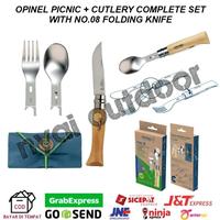 Gambar folding knife opinel picnic + cultlery completed set sendok camping - picnic+complate dari Nyai Outdoor undefined 1 Tokopedia