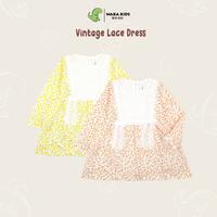 Gambar Dress Bayi Anak Perempuan Vintage Floral Lace Korean Style Import 4224 - Merah, XL dari Wakakids undefined 1 Tokopedia