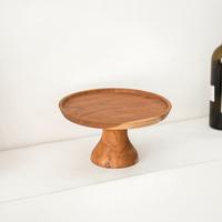 Gambar Cakestand Tatakan Kue Solid Jati Diameter 24.5 cm |Wooden Cakestand dari hello.lasercut undefined 3 Tokopedia