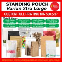 Gambar STANDING POUCH EXTRA LARGE UKURAN 18CM / PLASTIK KLIP KEMASAN MAKANAN - KRF PUTIH18x26 dari kilat packing undefined 1 Tokopedia