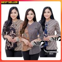 Gambar batik atasan wanita modern - kangkung hitam, L dari RA_INDO GROSIR undefined 1 Tokopedia