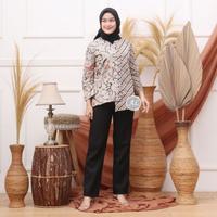 Gambar batik atasan wanita modern - kangkung hitam, L dari RA_INDO GROSIR undefined 4 Tokopedia