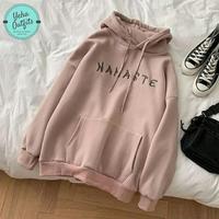 Gambar Nameste Jaket Hoodie Sweater Wanita Korea Oversize Panjang Polos Murah - Salem dari Yeha Outfits undefined 1 Tokopedia