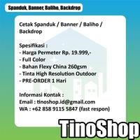Gambar Spanduk, Banner, Baliho, Backdrop Murah Meriah - 6 x 1 dari Tino-Shop undefined 3 Tokopedia