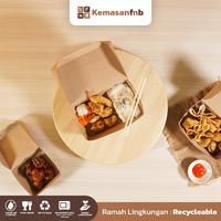 Gambar Paper Lunch Box [Forming] polos kraft 295gr laminasi 1PE ukuran L dari Kemasanfnb undefined 4 Tokopedia