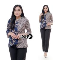 Gambar batik atasan wanita modern - kangkung hitam, L dari RA_INDO GROSIR undefined 2 Tokopedia