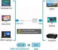 Gambar Kabel Konverter USB C Type Tipe Converter To Ke VGA Projector Adapter dari Bznstoree undefined 2 Tokopedia