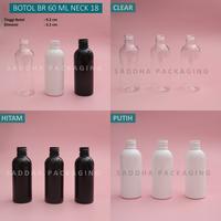 Gambar Botol 60ml PET NECK 18 / Botol Shampoo / Botol Minyak / Botol Lotion - Clear dari Saddha Packaging undefined 1 Tokopedia