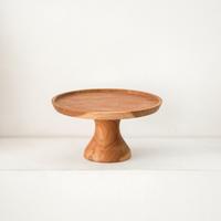 Gambar Cakestand Tatakan Kue Solid Jati Diameter 24.5 cm |Wooden Cakestand dari hello.lasercut undefined 4 Tokopedia