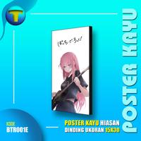 Gambar Bochi The Rock Gotou Hitori Poster kayu anime hiasan dinding - BTR001. - BTR001B dari tokodin.id undefined 4 Tokopedia