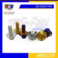 Gambar Baut plat nomer tameng depan honda yamaha mio beat scoopy heng ori - Dot, Silver dari anrmaticshop undefined 2 Tokopedia
