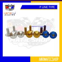 Gambar Baut plat nomer tameng depan honda yamaha mio beat scoopy heng ori - Dot, Silver dari anrmaticshop undefined 4 Tokopedia
