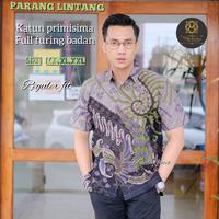 Gambar Parang lintang kemeja batik pria lengan pendek baju kerja kantor pesta - M dari Nalla Fashion undefined 1 Tokopedia