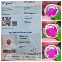 Gambar Batu Pinkish Red Ruby Burma Myanmar Sertifikat 7.85 crt dari AZHAR GEMSTORE undefined 1 Tokopedia