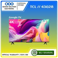 Gambar TV TCL 43 Inch Google TV 43A28 4K UHD Google TV Android TCL 43A28 43" dari Bogor Solution Electronic undefined 1 Tokopedia