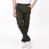Gambar Symple.co Celana Cargo Pants Panjang Pria Reguler Fit Dark Green Katun Twill Non Stretch Karet Slim Chino Casual Grey Army - ABU TUA, 28 dari symple.co undefined 2 Tokopedia