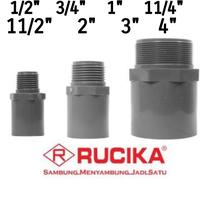 Gambar Sok drat luar 1/2 3/4 1 11/4 11/2 1,5 2 3 4 inch valve socket RUCIKA - 1" x 1" dari nsabadi surabaya undefined 1 Tokopedia