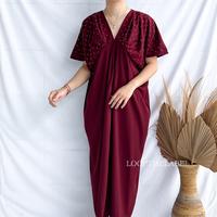 Gambar AZALEA KAFTAN DRESS - TERUSAN LEBARAN MIDI DRESS RAYA COLLECTION - BRICK dari loopthelabel.id undefined 5 Tokopedia