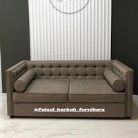 Gambar Sofa retro minimalis 2 seater,sofa ruang tamu rangka jati new dari FAISAL BERKAH FURNITURE undefined 2 Tokopedia