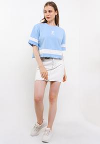 Gambar FILA Kaos Crop Top Wanita Bernie - Light Blue - XL dari FILA Official Store undefined 5 Tokopedia