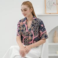 Gambar Atasan Batik Wanita / Baju Batik Crop Top / Batik Modern - 316 dari Milovalice undefined 3 Tokopedia