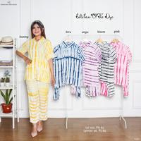 Gambar Setelan Kulot CP Tie Dye Baby Doll Baju Tidur Batik Pekalongan 1 - Kuning dari Rumah Batik Pekalongan_NEW undefined 3 Tokopedia