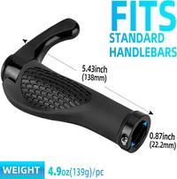 Gambar ROCKBROS BT1007 HandGrip Setang Sepeda Grips Bike dengan Handle Tanduk - Black dari Maxxiebike undefined 5 Tokopedia