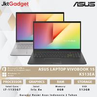 Gambar ASUS LAPTOP VIVOBOOK 15 K513EA i7-1135G7 8GB 512GB UMA W11+OHS OLED - Silver dari JKT GADGET ID undefined 1 Tokopedia