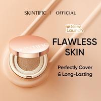 Gambar SKINTIFIC Cover All Perfect Air Cushion High Coverage Poreless & Flawl - 02 Ivory dari Coselle Beauty undefined 3 Tokopedia