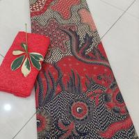 Gambar kain batik murah sogan printing sekar kedaton - marun dari batik laris manis undefined 2 Tokopedia