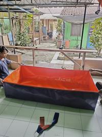 Gambar kolam ikan terpal A20 300x150x75 budidaya ikan lele gurame dari Sentra Terpal_NEW undefined 5 Tokopedia