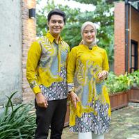 Gambar Baju Batik Couple Tunik Terbaru Baju Kapel Kerja Kondangan Modern - NAJA ABU, WANITA XXL dari ATASAN BATIK COUPLE undefined 4 Tokopedia