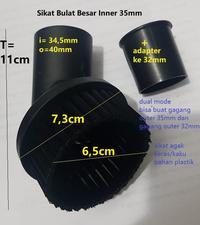 Gambar Sikat Vacuum Cleaner Dual Mode Bisa Inner 32mm dan 35mm - flat suction dari KRstorex undefined 2 Tokopedia