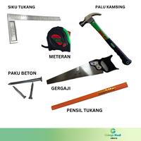 Gambar MURAH PAKET PERKAKAS PALU/GERGAJI/PAKU/METERAN - PP dari Cahaya Abadi Jakarta undefined 2 Tokopedia