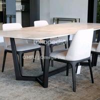 Gambar Meja makan minimalis top table marble marmer retro scanadivian Jati Furniture Asli link Custome Kaki Besi Kayu, 200x90 140x80 240x120 180x80 160x90 top table, dining set, meja kantor, meja teras, meja granit, meja marmer, meja tamu, meja konsul, by Custom - MEJA Marmer Tanpa Kursi, Size 120*80*75 dari Omega Furniture OMFU undefined 3 Tokopedia
