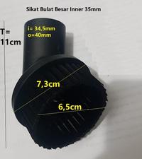 Gambar Sikat Vacuum Cleaner Dual Mode Bisa Inner 32mm dan 35mm - flat suction dari KRstorex undefined 1 Tokopedia