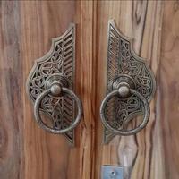 Gambar [GBY-022] HANDLE PINTU GEBYOK KUNINGAN - 20CM - MOTIF GUNUNGAN-ANTIQUE dari Dua Putra Brass undefined 4 Tokopedia