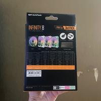 Gambar AIGO Darkflash Infinity 8 argb 3in1 120mm White ARGB Fan + RGB Hub dari Game Angels id undefined 3 Tokopedia