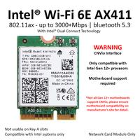 Gambar Intel WiFi 6E AX411 Wireless Card Bluetooth 5 AX M.2 NGFF AX411NGW dari Plushy Store undefined 1 Tokopedia