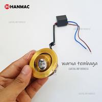 Gambar lampu downlight led body gold mini 1.5w spot light sorot focus dari lighting shop indonesia undefined 3 Tokopedia