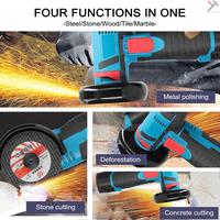 Gambar 12V Mesin Gerinda Angle Grinder Brushless Penggiling Sudut Listrik - merah Baterai*2 dari Daun pisangs undefined 3 Tokopedia