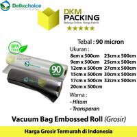 Gambar Plastik Vacuum EMBOSS ROLL 5Meter Vakum Embossed Sealer DELKOCHOICE - Black, 27cm x 5 Meter dari dkm packing undefined 1 Tokopedia