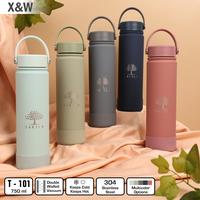 Gambar X&W Botol Thermos T-101 Stainless 304 Handle & Cover Silicone 750ml Tahan Suhu 8-10 Jam BPA Free - T101Z Matcha dari X&W undefined 3 Tokopedia