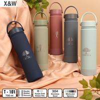 Gambar X&W Botol Thermos T-101 Stainless 304 Handle & Cover Silicone 750ml Tahan Suhu 8-10 Jam BPA Free - T101Z Matcha dari X&W undefined 1 Tokopedia