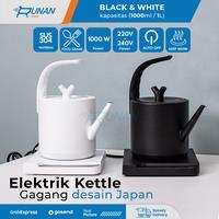 Gambar Teko Listrik 1000 ml Teko Teh Kettle Electric 1L Teapot Pemanas Air - Putih dari Runan Store undefined 1 Tokopedia