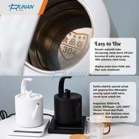 Gambar Teko Listrik 1000 ml Teko Teh Kettle Electric 1L Teapot Pemanas Air - Putih dari Runan Store undefined 3 Tokopedia